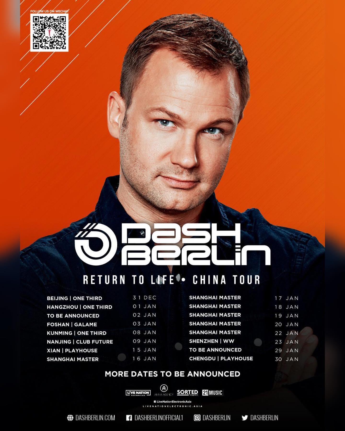 Dash Berlin powraca do koncertowania. Aż 15 występów w styczniu!