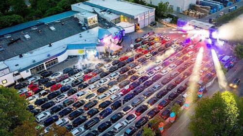 drive in show, car rave